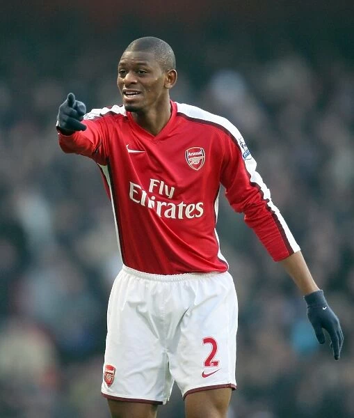 Abou Diaby in Action: Arsenal vs. West Ham United, 0:0 Stalemate, Barclays Premier League, Emirates Stadium, January 2009