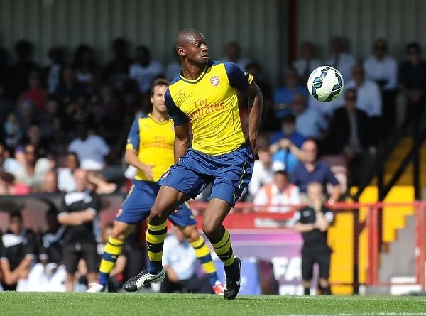 Abou Diaby in Action: Arsenal's Pre-Season Battle at Boreham Wood