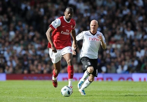 Abou Diaby (Arsenal) Andrew Johnson (Fulham). Fulham 2: 2 Arsenal, Barclays Premier League