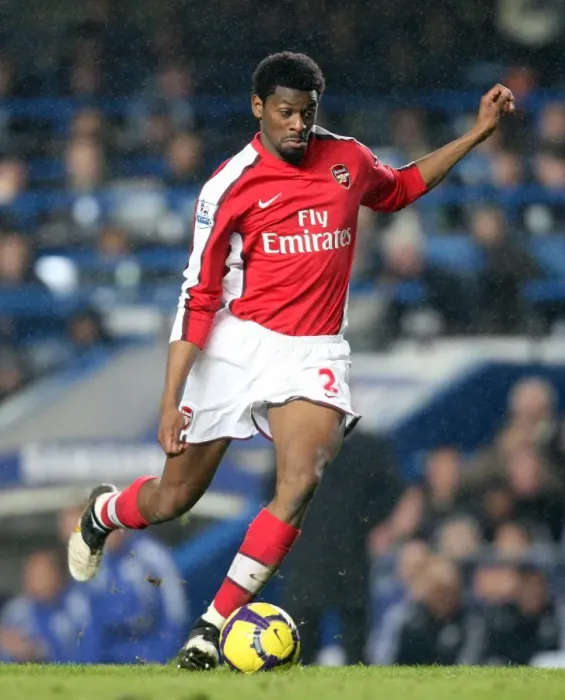 Framed Print : Abou Diaby (Arsenal). Chelsea 2: 0 Arsenal. Barclays Premier League. Stamford Bridge