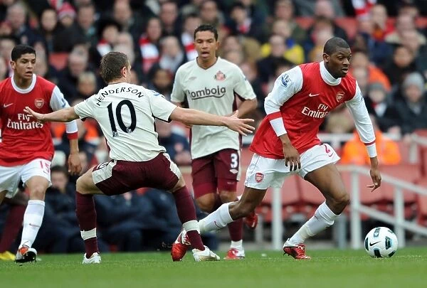 Abou Diaby (Arsenal) Jordan Henderson (Sunderland). Arsenal 0: 0 Sunderland