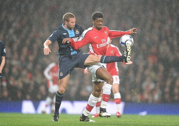 Abou Diaby (Arsenal) Matthew Upson (West Ham). Arsenal 2: 0 West Ham United