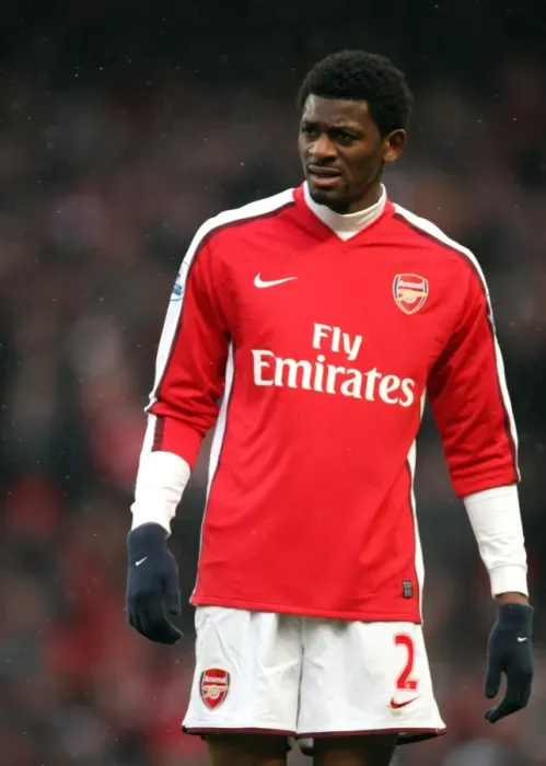 Framed Print : Abou Diaby of Arsenal Ties 2-2 with Everton in Barclays Premier League at Emirates Stadium, January 9, 2010