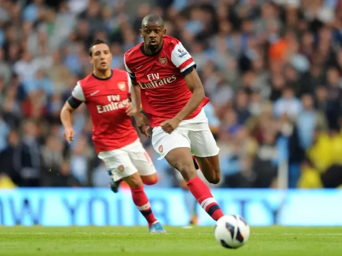 Framed Print : Abou Diaby at Etihad Stadium: Manchester City vs Arsenal - 1:1 Premier League Draw (2012-13) Framed Print : Abou Diaby at Etihad Stadium: Manchester City vs Arsenal - 1:1 Premier League Draw (2012-13)