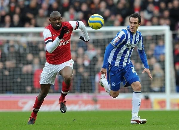 Abou Diaby Outsmarts David Lopez: FA Cup Clash between Arsenal and Brighton