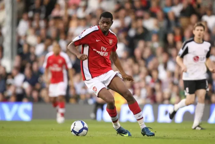Framed Print : Abou Diaby Scores the Winner: Arsenal Triumphs over Fulham in Barclays Premier League