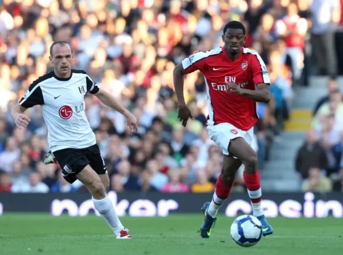 Framed Print : Abou Diaby Strikes Again: Arsenal's Win at Fulham (0:1), Barclays Premier League, 2009 Framed Print : Abou Diaby Strikes Again: Arsenal's Win at Fulham (0:1), Barclays Premier League, 2009