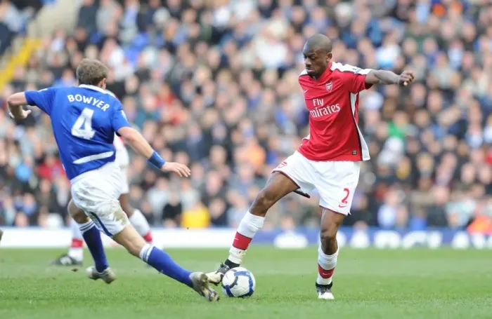 Framed Print : Abou Diaby vs. Lee Bowyer: Birmingham City Holds Arsenal to a Draw