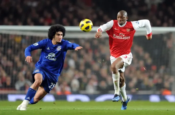 Framed Print : Abou Diaby vs Marouane Fellaini: Arsenal's Win Over Everton in the Barclays Premier League (2:1), Emirates Stadium, 1 / 2 / 11 Framed Print : Abou Diaby vs Marouane Fellaini: Arsenal's Win Over Everton in the Barclays Premier League (2:1), Emirates Stadium, 1 / 2 / 11