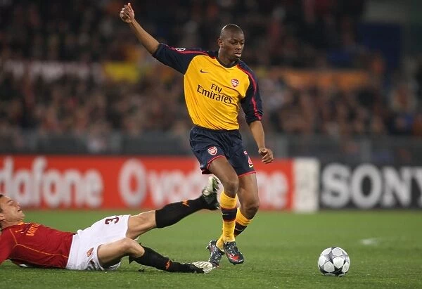 Abou Diaby vs. Matteo Brighi: AS Roma Edges Past Arsenal in Penalty Shootout, UEFA Champions League, 2009