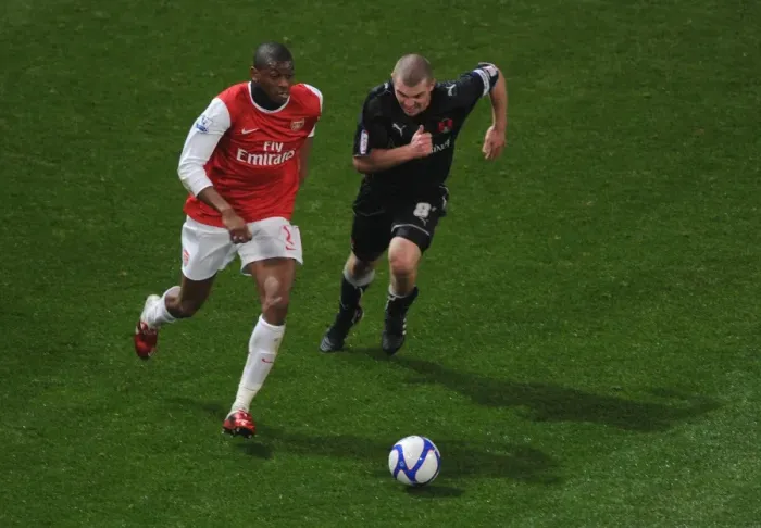 Framed Print : Abou Diaby's Standout Performance: Arsenal's 5-0 FA Cup Victory Over Leyton Orient