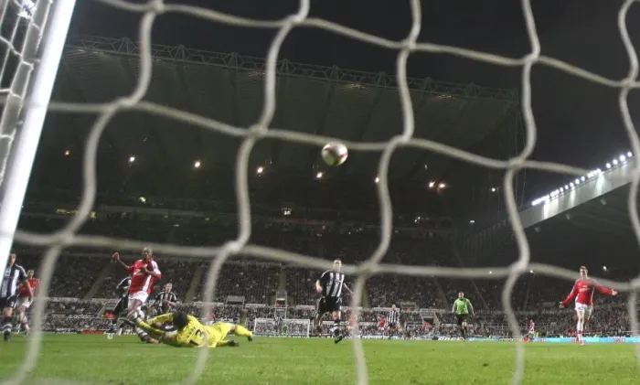 Framed Print : Abou Diaby's Stunning Goal: Arsenal's 2nd in 3-1 Win Over Newcastle