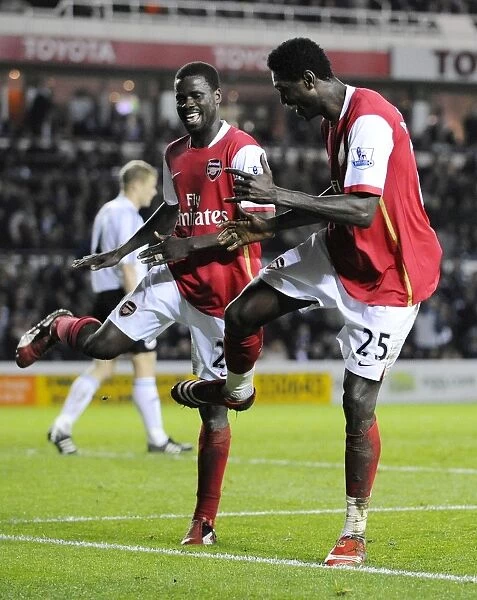 Adebayor and Eboue: Double Trouble - Arsenal's Historic 5-Goal Spree vs. Derby County (28 / 4 / 2008)