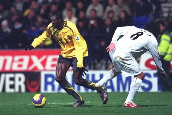 Framed Print : Adebayor vs. Campo: Bolton's Surprise 3-1 Win Over Arsenal in the FA Premiership, 2006 Framed Print : Adebayor vs. Campo: Bolton's Surprise 3-1 Win Over Arsenal in the FA Premiership, 2006