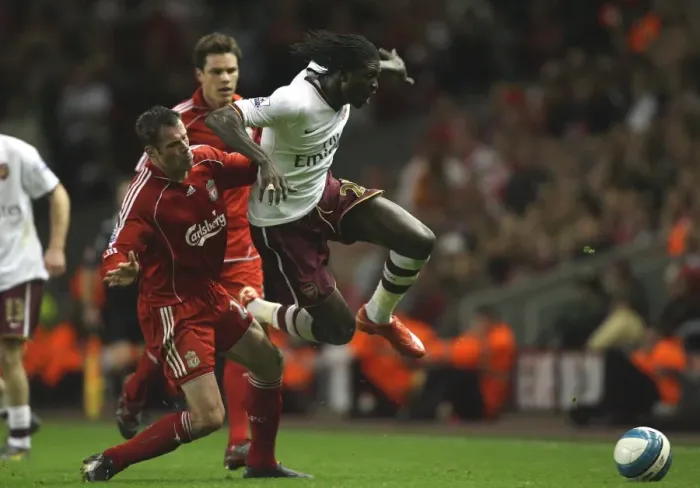 Framed Print : Adebayor vs. Carragher: The Rivalry Intensifies - Liverpool vs. Arsenal, 1:1 Draw Framed Print : Adebayor vs. Carragher: The Rivalry Intensifies - Liverpool vs. Arsenal, 1:1 Draw