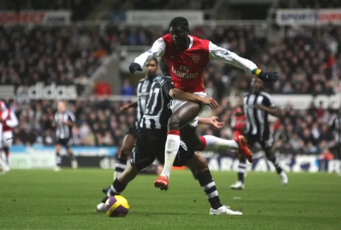 Framed Print : Adebayor vs. Taylor: The Intense Rivalry - Arsenal vs. Newcastle United, 1:1 Framed Print : Adebayor vs. Taylor: The Intense Rivalry - Arsenal vs. Newcastle United, 1:1