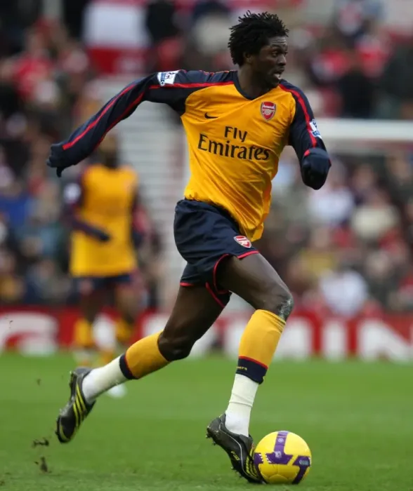 Framed Print : Adebayor's Battle: 1:1 Stalemate Against Middlesbrough in Premier League Framed Print : Adebayor's Battle: 1:1 Stalemate Against Middlesbrough in Premier League