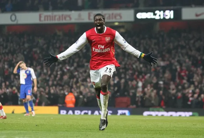 Framed Print : Adebayor's Brace: Arsenal's 2-0 Triumph Over Blackburn Rovers, 2008
