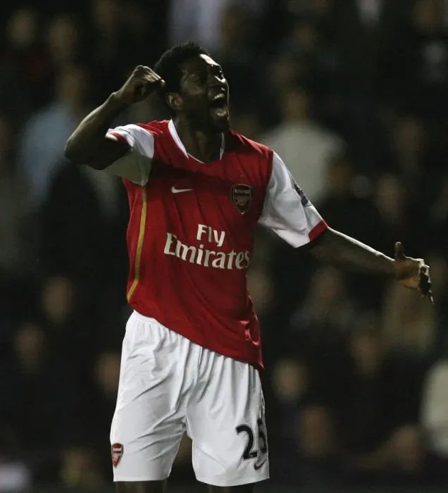 Framed Print : Adebayor's Brace: Arsenal's Dominant 6-2 Win Over Derby in the Premier League