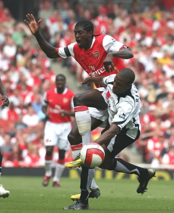 Framed Print : Adebayor's Brace Leads Arsenal to 3:1 Victory over Fulham, 2007 Framed Print : Adebayor's Brace Leads Arsenal to 3:1 Victory over Fulham, 2007