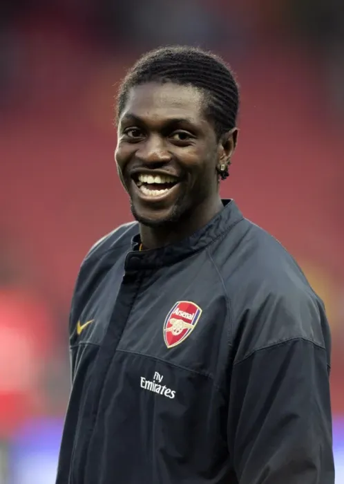 Framed Print : Adebayor's Brilliance: Arsenal's 4-0 UEFA Champions League Victory over FC Twente