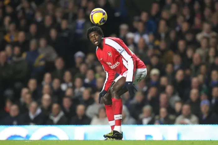 Framed Print : Adebayor's Brilliant Moment: Arsenal's 2-1 Victory Over Chelsea, 2008 Framed Print : Adebayor's Brilliant Moment: Arsenal's 2-1 Victory Over Chelsea, 2008
