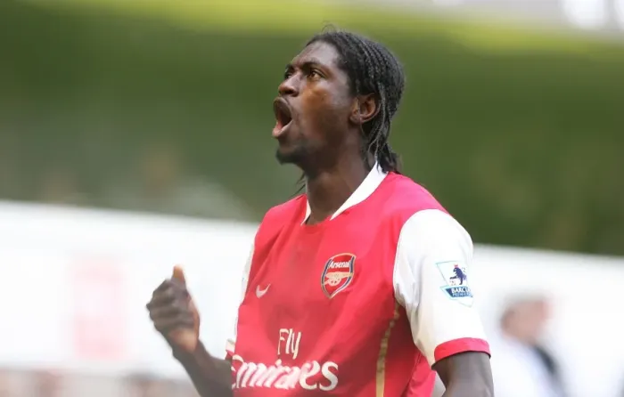 Framed Print : Adebayor's Brilliant Strike: 2-2 Arsenal vs. Tottenham, FA Premiership, 2007