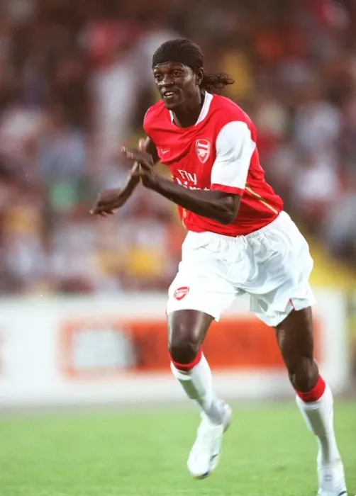 Framed Print : Adebayor's Debut: Arsenal Overpowers SV Mattersburg 2-1 in Pre-Season Friendly