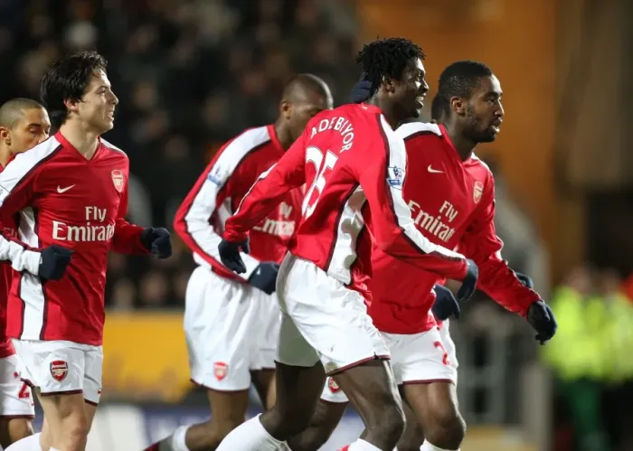 Framed Print : Adebayor's First Arsenal Goal: Arsenal Triumph Over Hull City 3-1 (2009)
