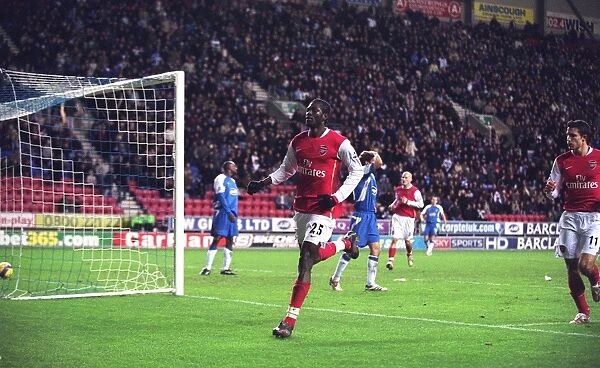 Adebayor's Goal Celebration: Arsenal's 1-0 Win Over Wigan, FA Premiership, 2006