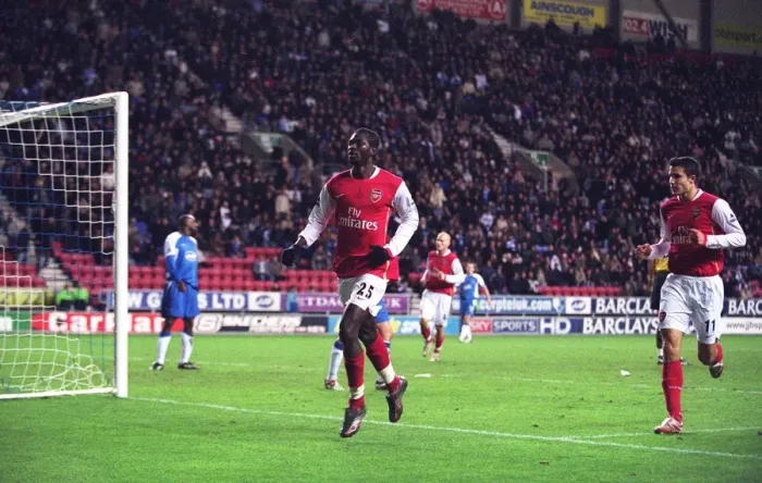 Framed Print : Adebayor's Thriller: The First Goal Against Wigan (13 / 12 / 06) Framed Print : Adebayor's Thriller: The First Goal Against Wigan (13 / 12 / 06)
