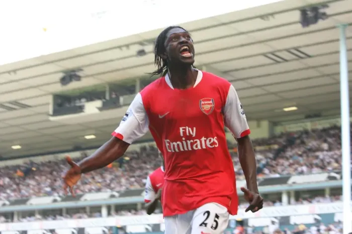 Framed Print : Adebayor's Thrilling Double: Arsenal 2-2 Tottenham, FA Premiership, 2007