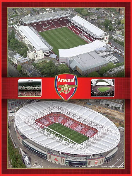 Aerial Images of Highbury and Emirates Framed Print