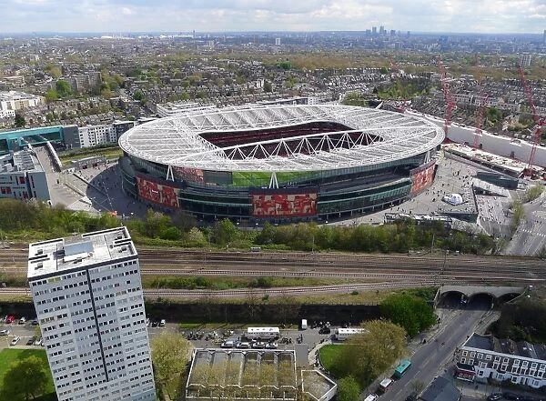 Aerial Showdown: Arsenal vs. Chelsea, Barclays Premier League at Emirates Stadium
