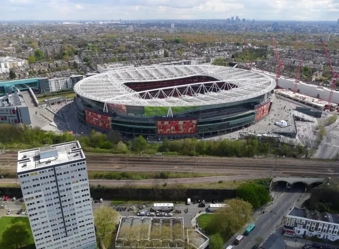 Framed Print : Aerial Showdown: Arsenal vs. Chelsea, Barclays Premier League at Emirates Stadium Framed Print : Aerial Showdown: Arsenal vs. Chelsea, Barclays Premier League at Emirates Stadium