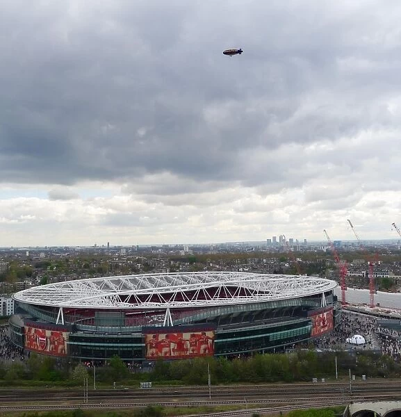 Aerial view of Emirates Stadium. Arsenal v Chelsea, barclays Premier League, Emirates Stadium, Arsenal Football Club