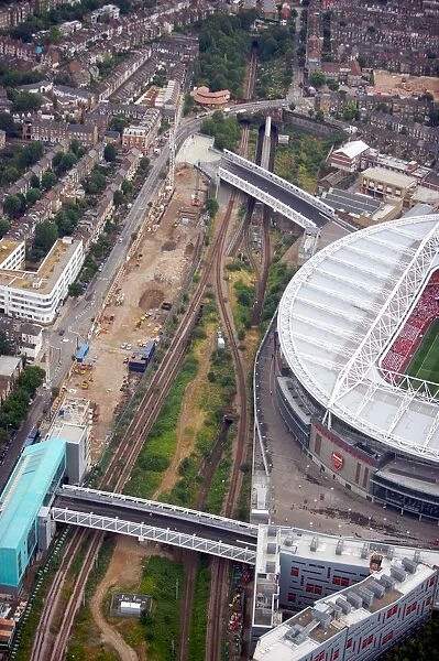 Aerial View of Emirates Stadium: Arsenal vs. Ajax, Dennis Bergkamp Testimonial (2006)