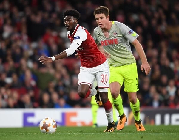 Ainsley Maitland-Niles in Action for Arsenal against 1. FC Koeln, UEFA Europa League (2017)