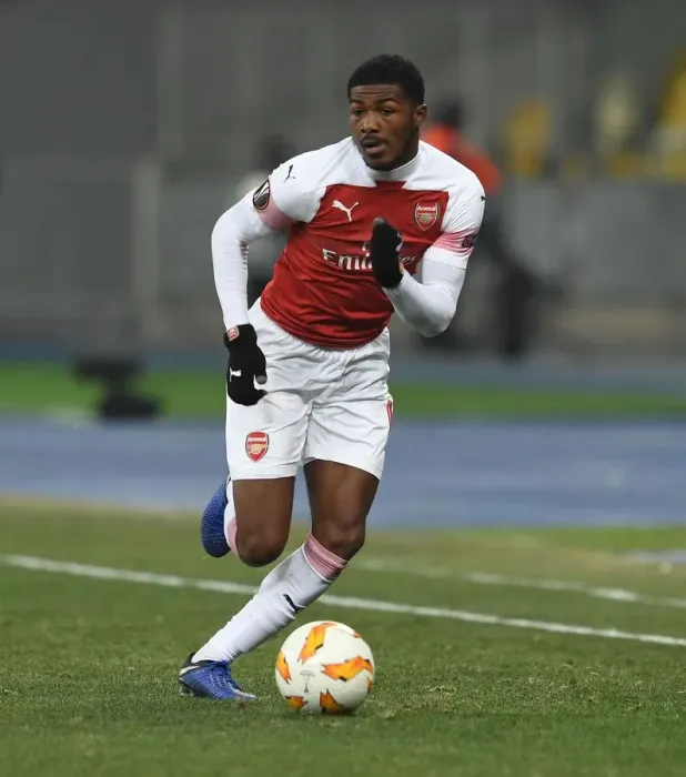 Framed Print : Ainsley Maitland-Niles in Action: Arsenal vs. FC Vorskla Poltava, UEFA Europa League Framed Print : Ainsley Maitland-Niles in Action: Arsenal vs. FC Vorskla Poltava, UEFA Europa League