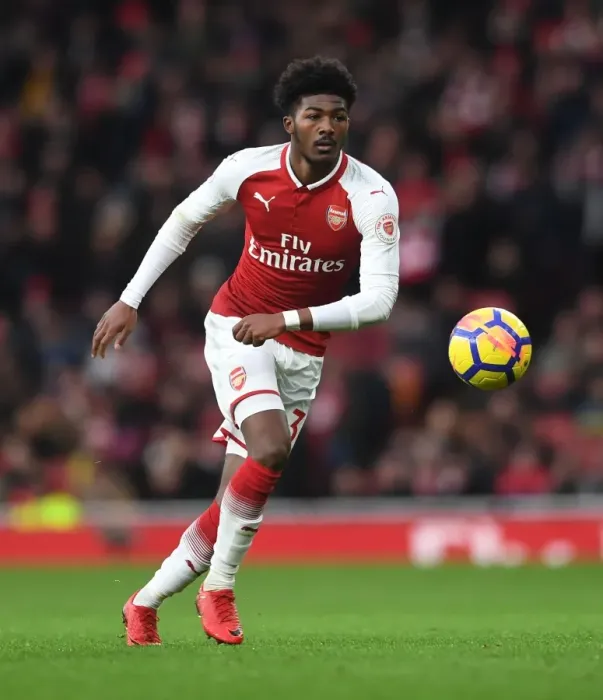 Framed Print : Ainsley Maitland-Niles in Action: Arsenal vs Newcastle United, Premier League 2017-18