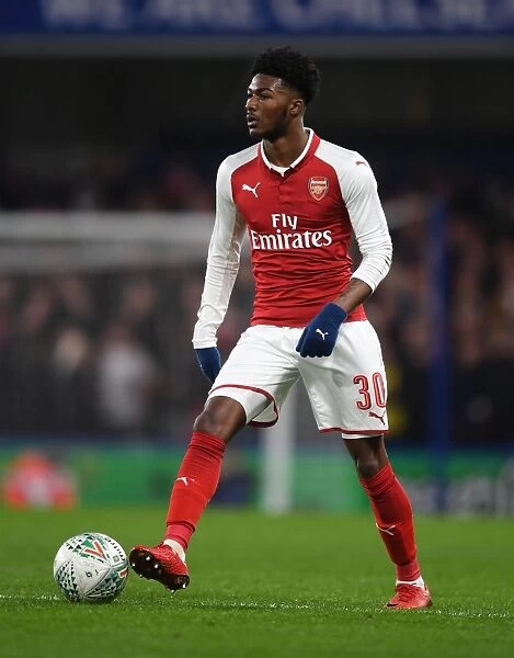 Ainsley Maitland-Niles in Action: Chelsea vs Arsenal - Carabao Cup Semi-Final First Leg