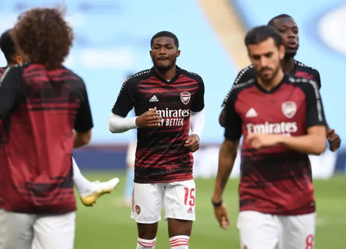 Framed Print : Ainsley Maitland-Niles Preparing for Arsenal's FA Cup Semi-Final Showdown against Manchester City at Wembley Stadium Framed Print : Ainsley Maitland-Niles Preparing for Arsenal's FA Cup Semi-Final Showdown against Manchester City at Wembley Stadium