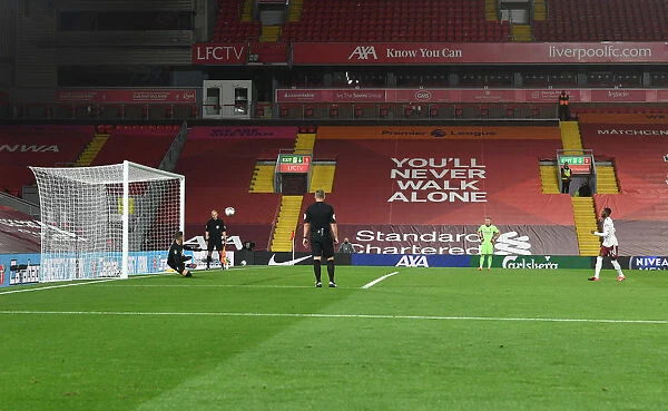 Ainsley Maitland-Niles Scores Penalty in Empty Anfield: Liverpool vs. Arsenal in Carabao Cup