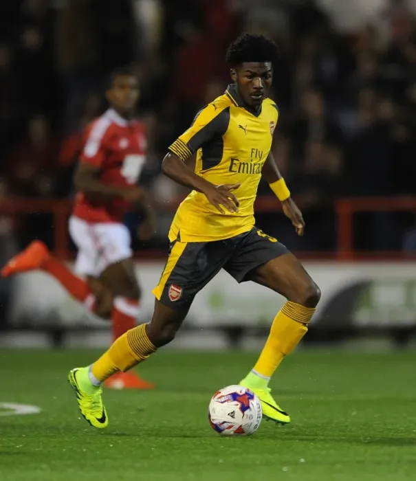 Framed Print : Ainsley Maitland-Niles Stars: Arsenal Crushes Nottingham Forest 4-0 in League Cup