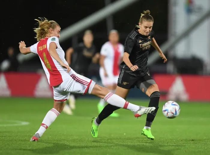 Framed Print : Ajax vs. Arsenal: Vivianne Miedema Faces Off in UEFA Women's Champions League Clash Framed Print : Ajax vs. Arsenal: Vivianne Miedema Faces Off in UEFA Women's Champions League Clash