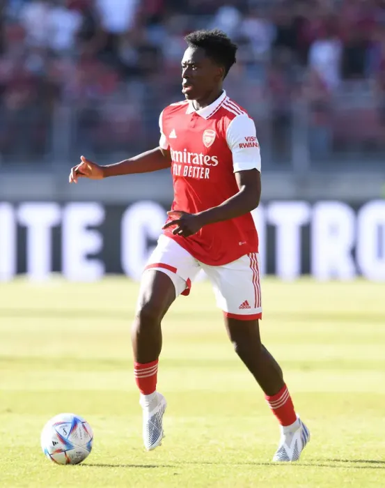 Framed Print : Albert Sambi Lokonga Steals the Show: Arsenal's Pre-Season Victory over 1. FC Nurnberg