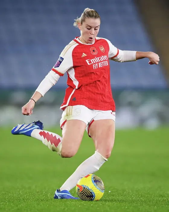 Framed Print : Alessia Russo in Action: Leicester City vs. Arsenal FC - Barclays Women's Super League 2023-24