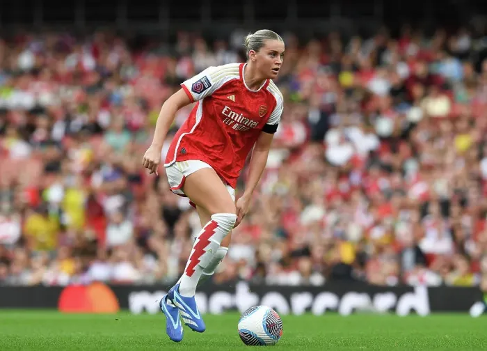 Framed Print : Alessia Russo Shines: Arsenal Women vs Liverpool Women, Barclays WSL 2023-24