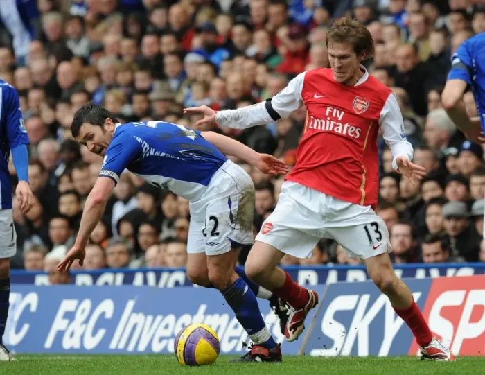 Framed Print : Alex Hleb (Arsenal) Damian Johnson (Birmingham City) Framed Print : Alex Hleb (Arsenal) Damian Johnson (Birmingham City)