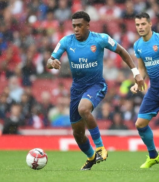 Alex Iwobi: In Action for Arsenal Against SL Benfica - Emirates Cup 2017-18